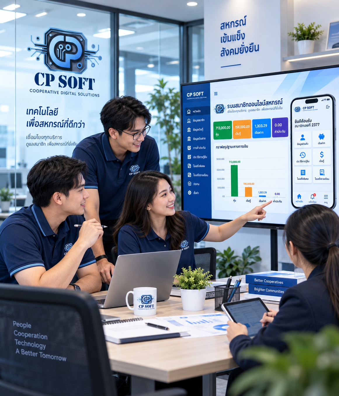 ทีมงาน CP Soft ร่วมพัฒนาระบบดิจิทัลสำหรับสหกรณ์